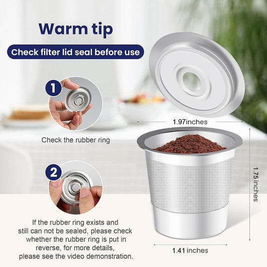 Reusable Stainless Steel K Cups with Scoop