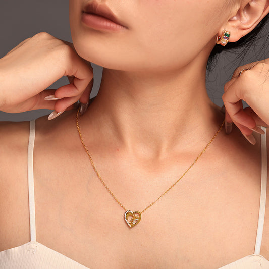 Sun Goddess™ Zircon-Inlaid Pendant Necklace & Bracelet Set