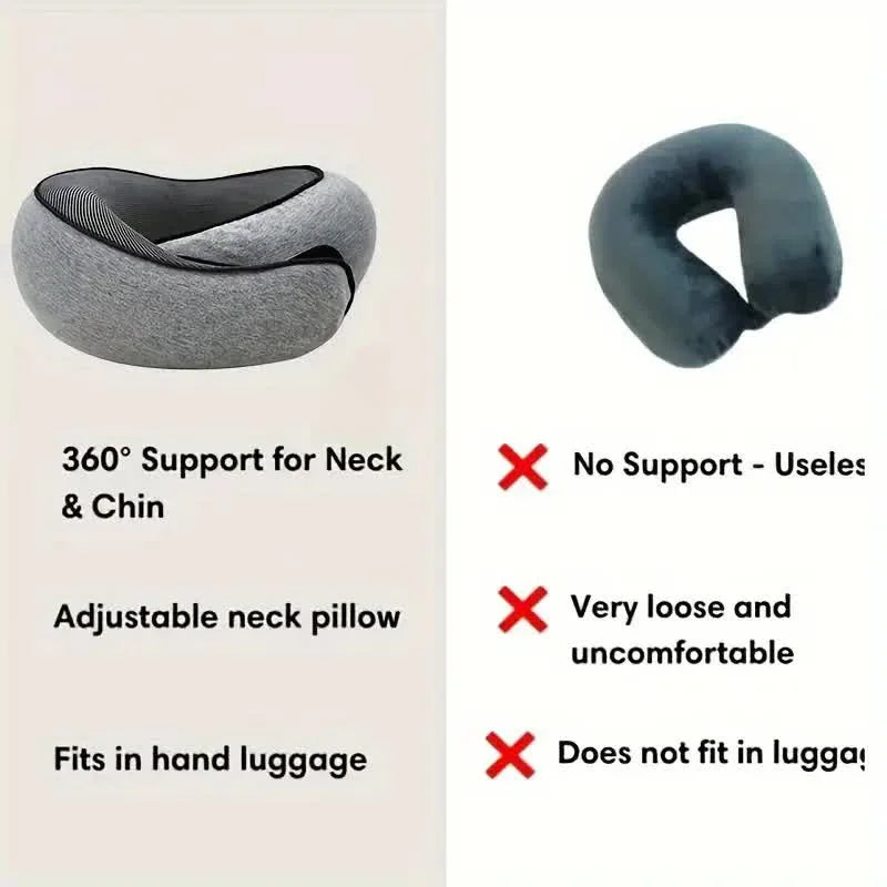 CloudRest™ Travel Neck Pillow with Memory Foam