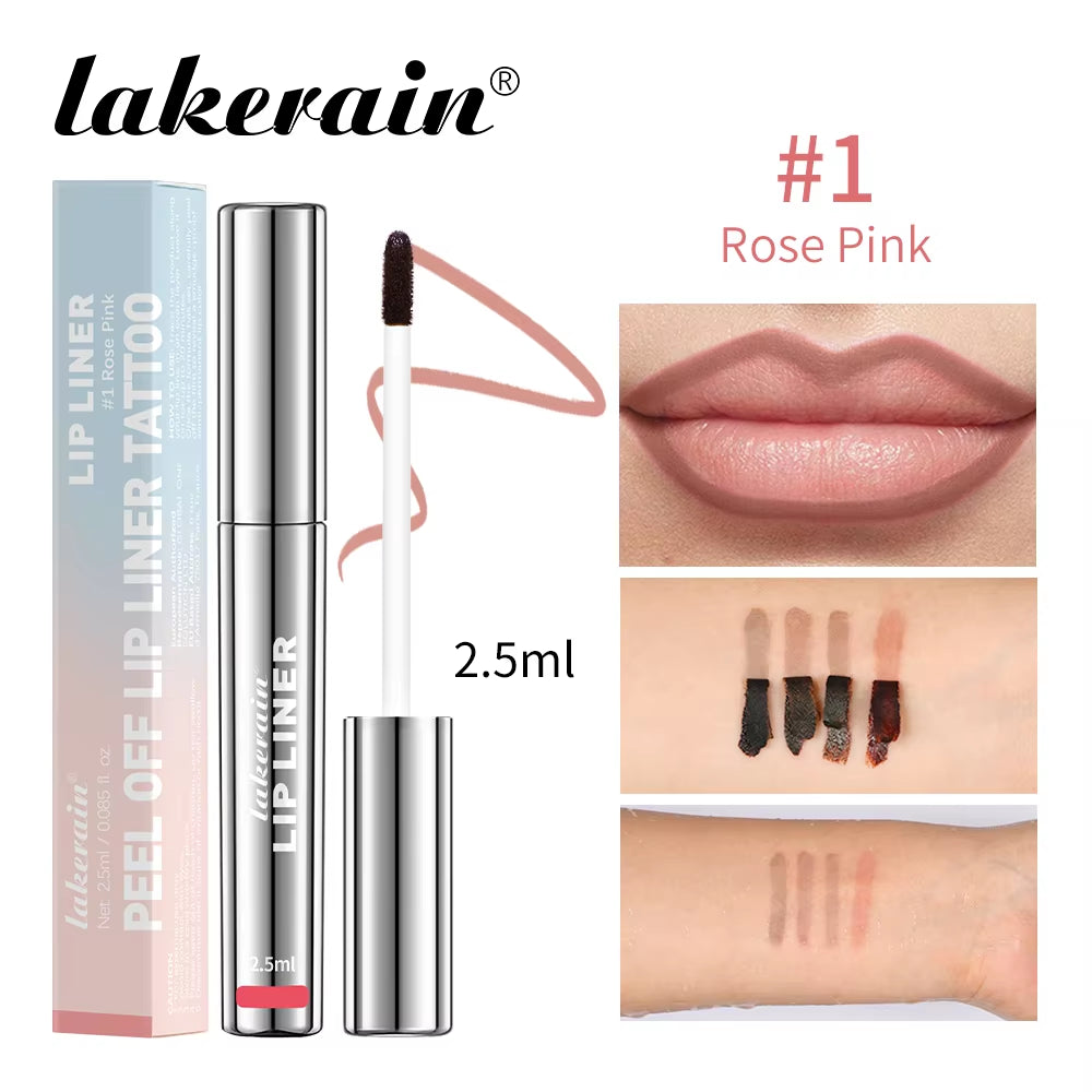 Luxury Matte Waterproof Lip Tint – Long-Lasting Peel-Off Tattoo Lip Liner & Stain