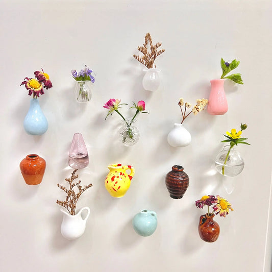 Mini Ceramic Vase Refrigerator Magnets