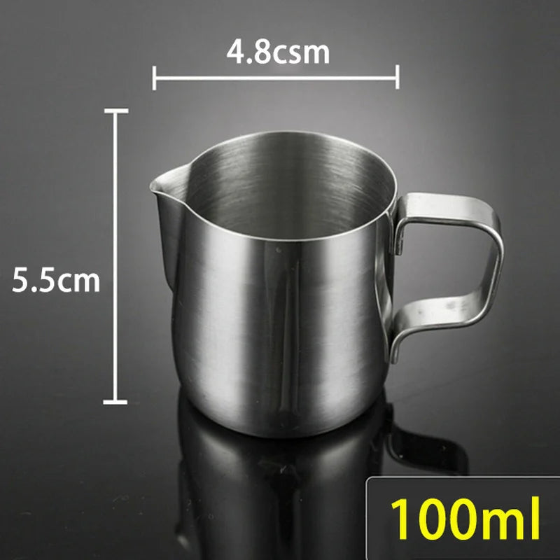 Stainless Steel Milk Frothing Pitcher – 100ml / 350ml / 600ml