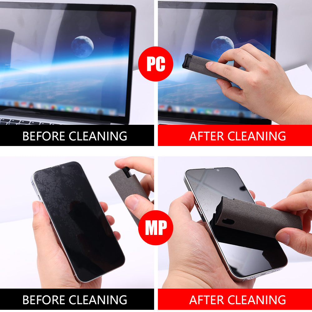 All-in-One Mobile & Computer Screen Cleaner Set – Portable, Storage-Integrated