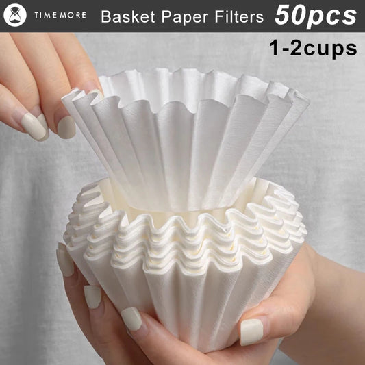 Basket-Style Coffee Paper Filters – 50 Count