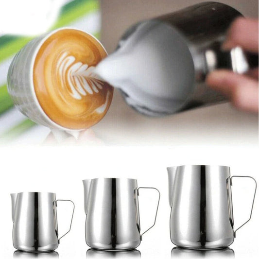 Stainless Steel Milk Frothing Pitcher – 100ml / 350ml / 600ml
