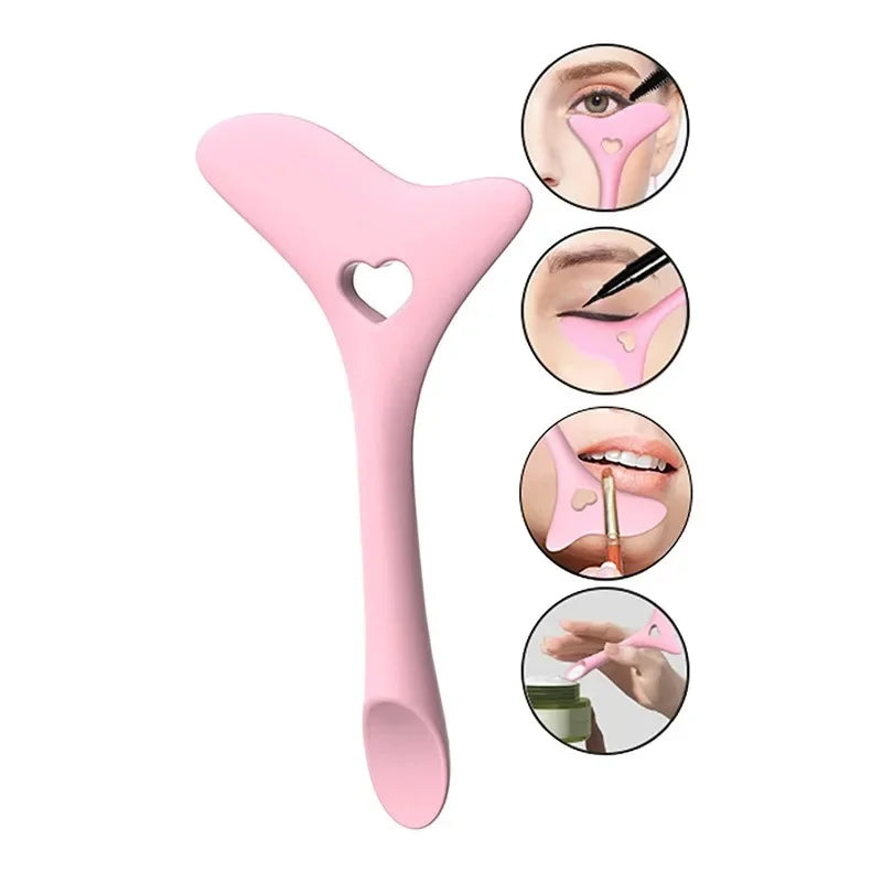 Multi-Functional Silicone Eyeliner & Lipstick Stencil Tool
