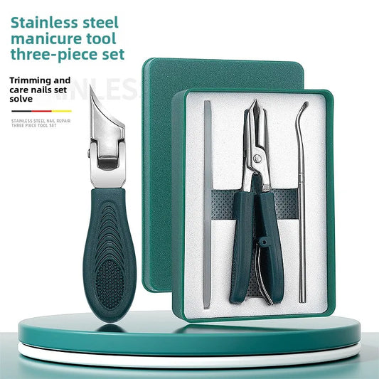 Anti-Splash 25° Slant Edge Nail Clipper Set – High-End Oblique Toenail Trimmers & Precision Tools for Ingrown Nail Care