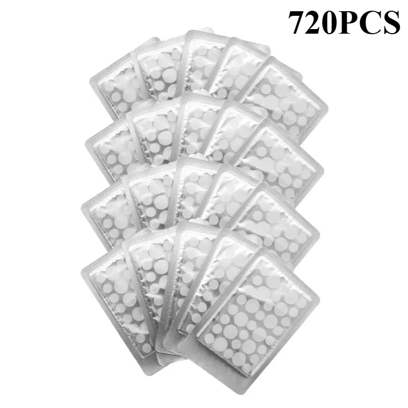 72-720 Pcs Invisible Acne Patches – Hydrocolloid Pimple Stickers for Fast Healing, Spot Concealer & Scar Repair, Waterproof & Anti-Blemish Care