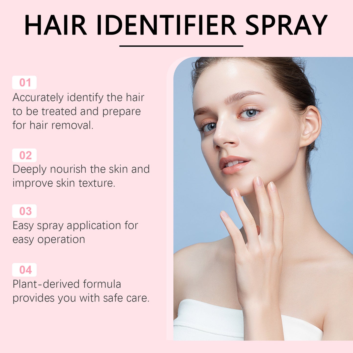 Hair Identifier Spray Set for Face