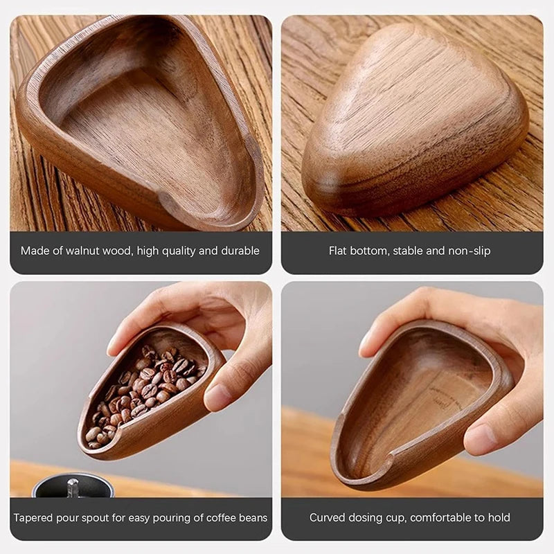 WoodCraft Coffee Bean Dosing Cup & Light Spray Bottle Set