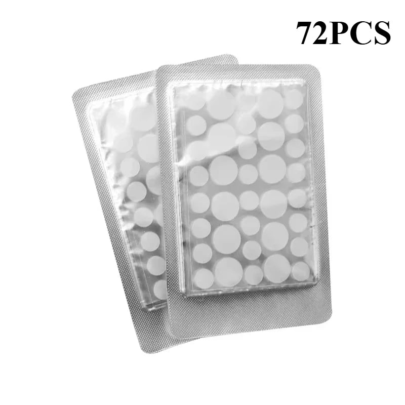 72-720 Pcs Invisible Acne Patches – Hydrocolloid Pimple Stickers for Fast Healing, Spot Concealer & Scar Repair, Waterproof & Anti-Blemish Care