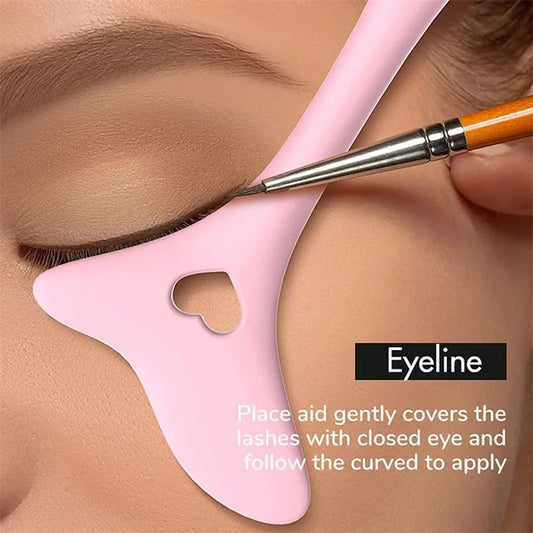 Multi-Functional Silicone Eyeliner & Lipstick Stencil Tool