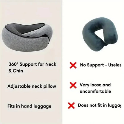 CloudRest™ Travel Neck Pillow with Memory Foam