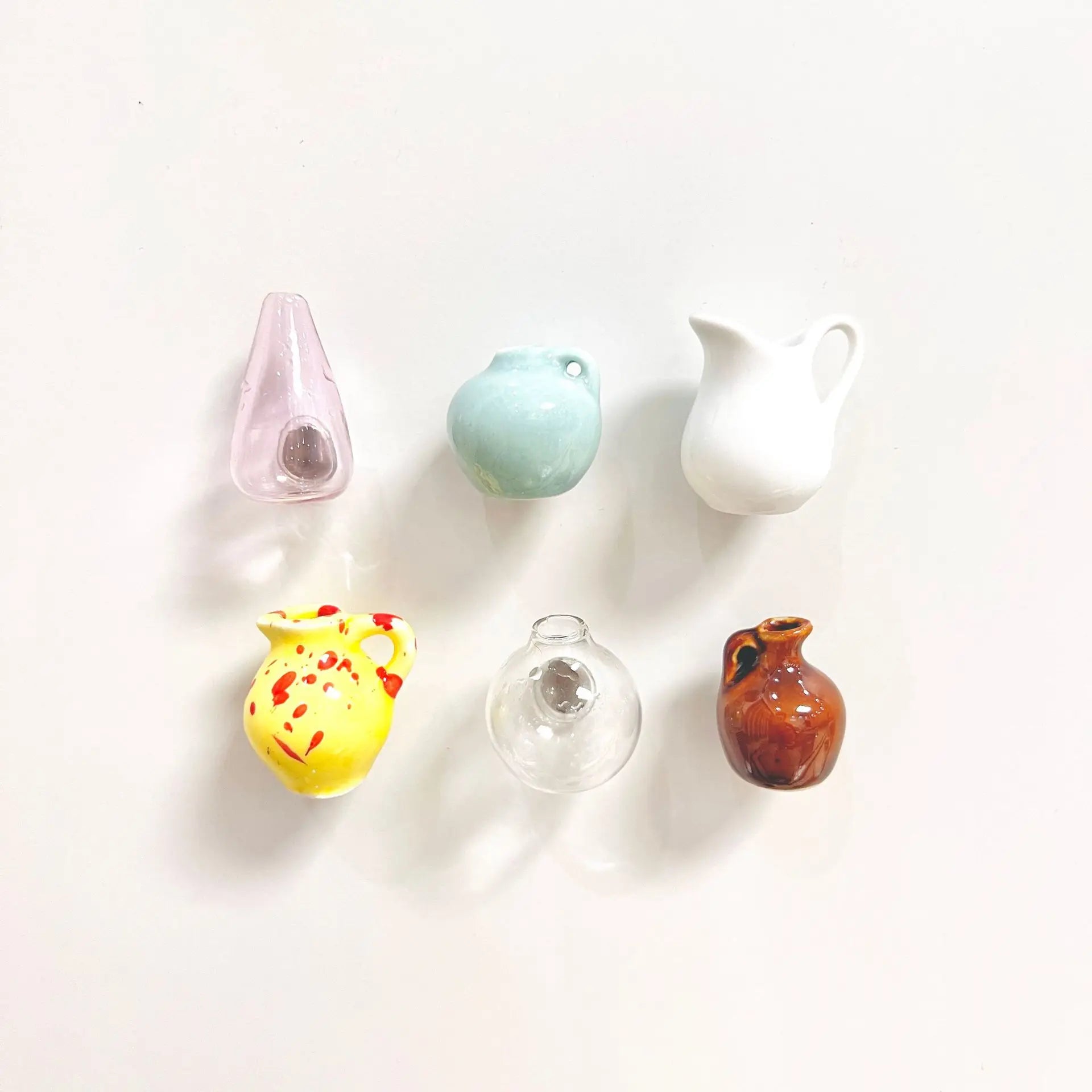 Mini Ceramic Vase Refrigerator Magnets
