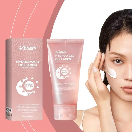 Face Night Mask Collagen Wrapping Mask Natural Ingredients Firming Elasticity & Hydration Anti-Wrinkle for Skin Care
