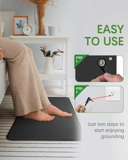 Earthing Grounding Mat 30x60cm – Desk Pad for Better Sleep, Pain Relief & Wellness