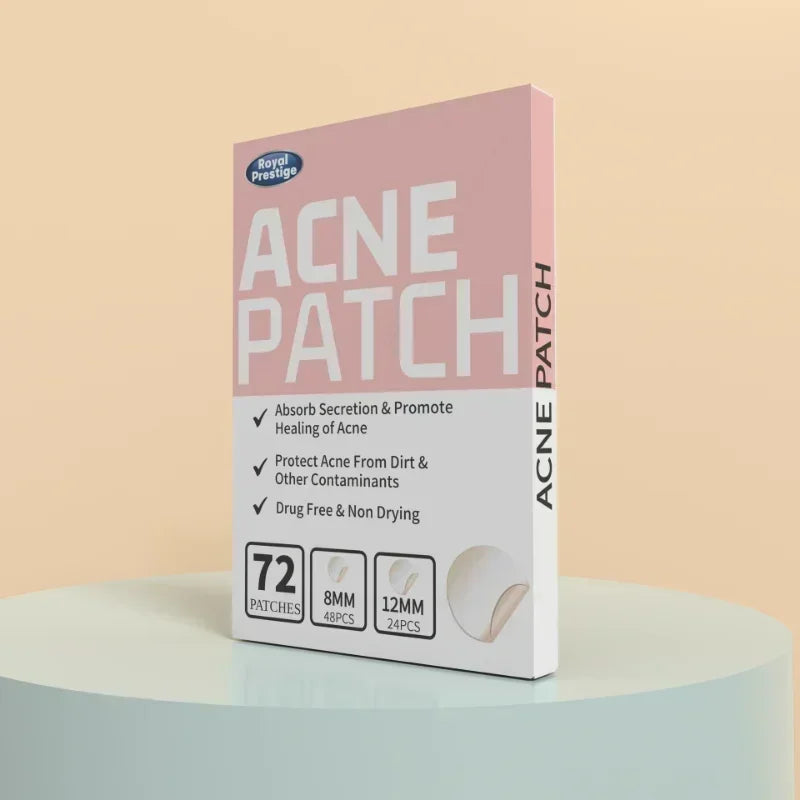 72-720 Pcs Invisible Acne Patches – Hydrocolloid Pimple Stickers for Fast Healing, Spot Concealer & Scar Repair, Waterproof & Anti-Blemish Care