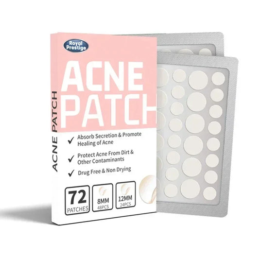 72-720 Pcs Invisible Acne Patches – Hydrocolloid Pimple Stickers for Fast Healing, Spot Concealer & Scar Repair, Waterproof & Anti-Blemish Care