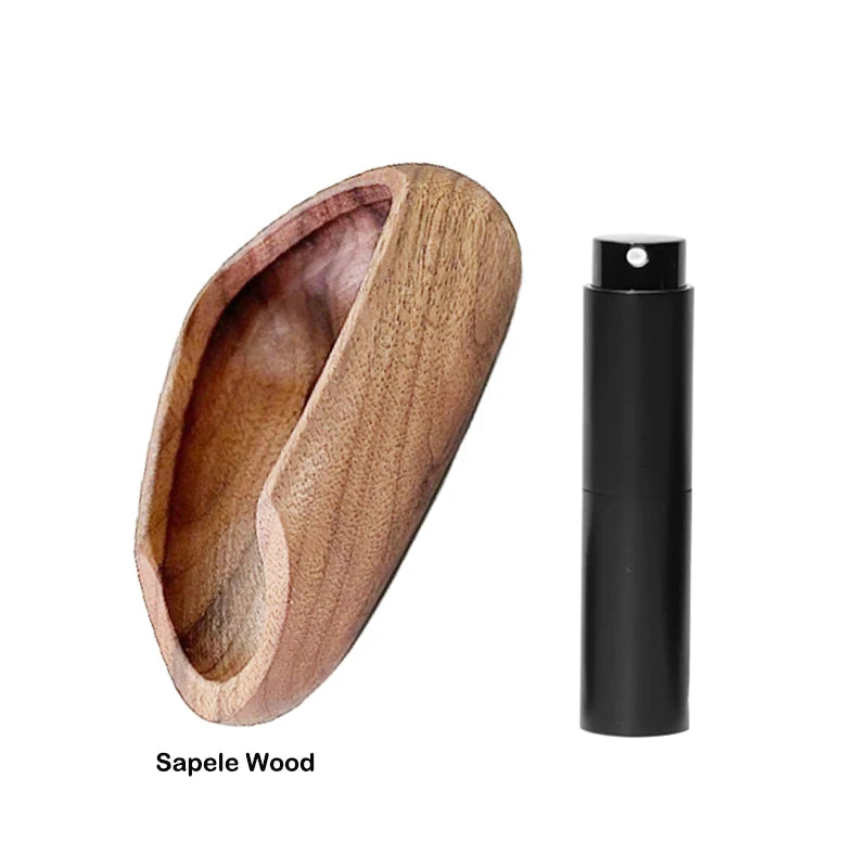 WoodCraft Coffee Bean Dosing Cup & Light Spray Bottle Set