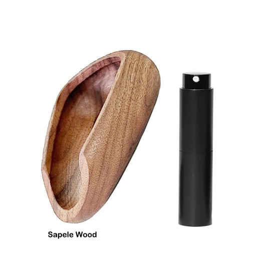 WoodCraft Coffee Bean Dosing Cup & Light Spray Bottle Set