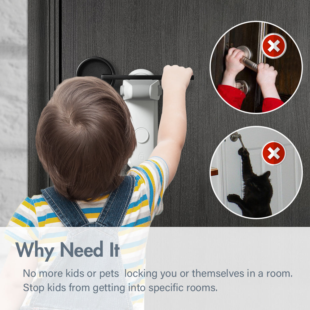 Kid & Pet Proof Door Lever Lock