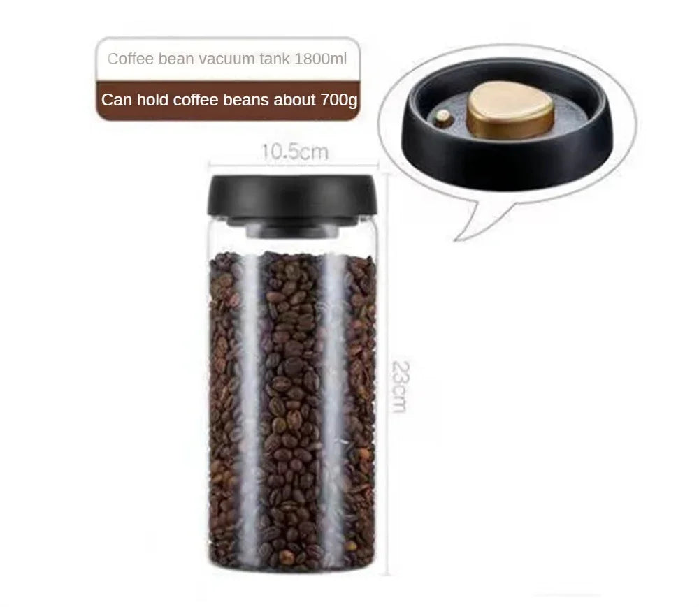 Airtight Coffee Bean & Food Storage Jar