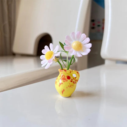 Mini Ceramic Vase Refrigerator Magnets