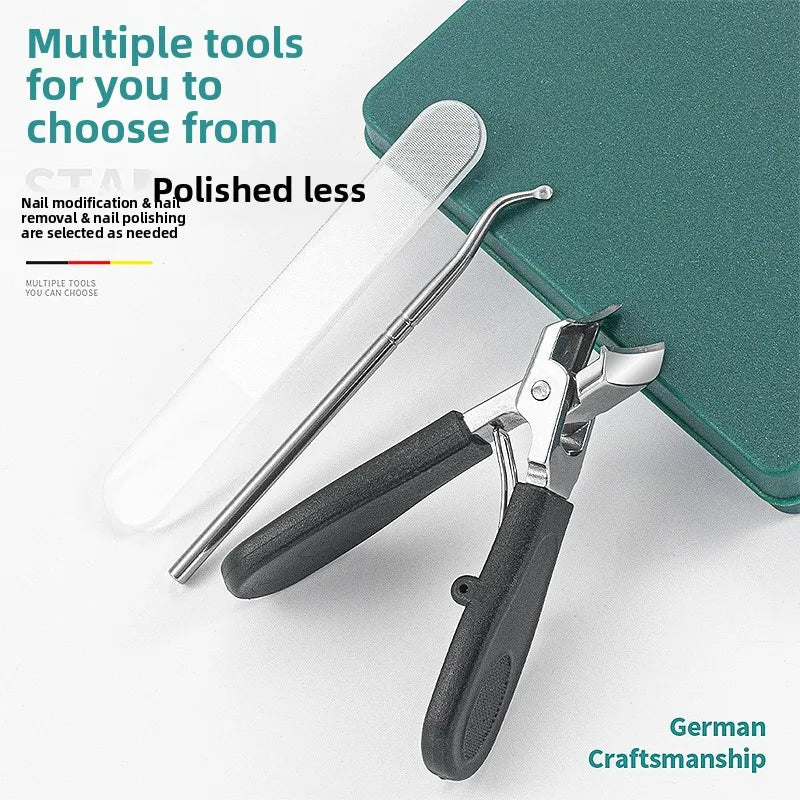 Anti-Splash 25° Slant Edge Nail Clipper Set – High-End Oblique Toenail Trimmers & Precision Tools for Ingrown Nail Care