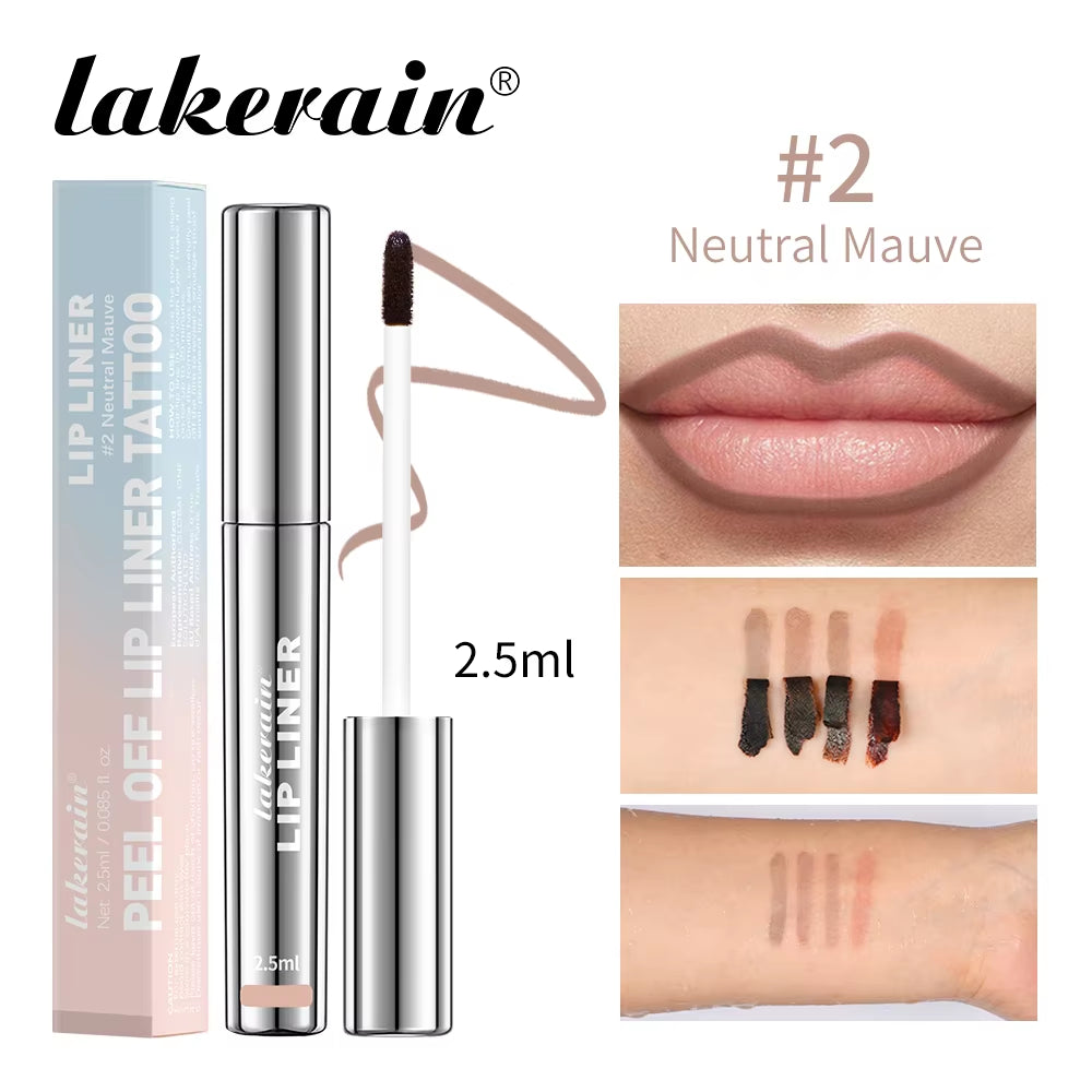 Luxury Matte Waterproof Lip Tint – Long-Lasting Peel-Off Tattoo Lip Liner & Stain