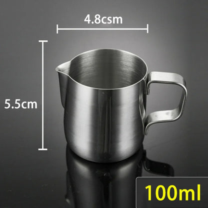 Stainless Steel Milk Frothing Pitcher – 100ml / 350ml / 600ml