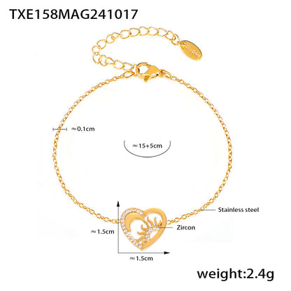 Sun Goddess™ Zircon-Inlaid Pendant Necklace & Bracelet Set