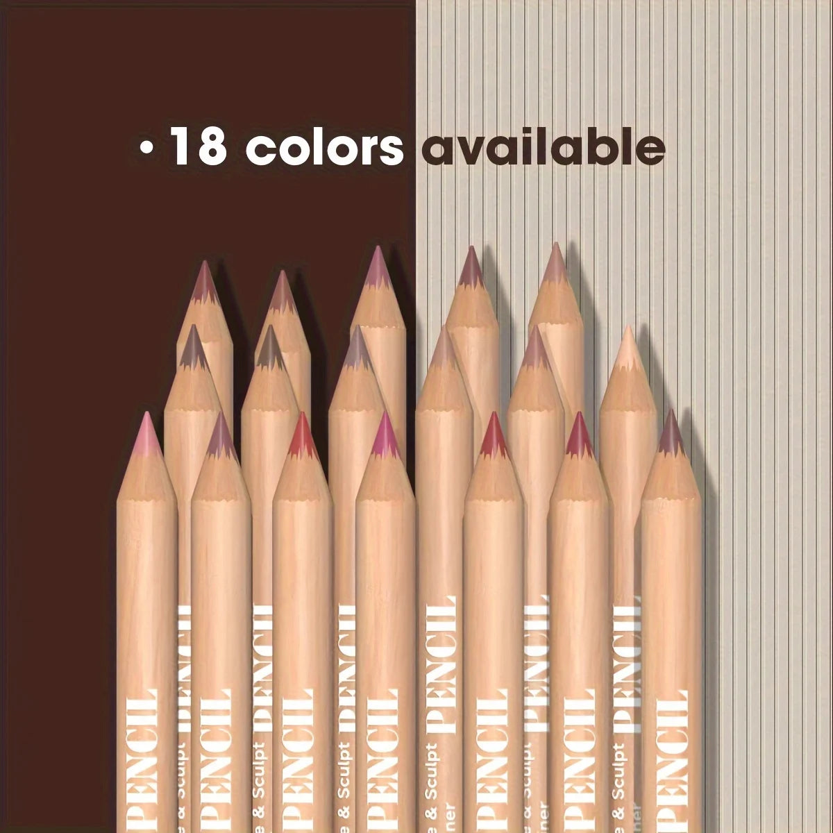 6-Piece Velvet Matte Lip Liner Collection – Long-Lasting Precision Pencils in Berry, Brown & Pink