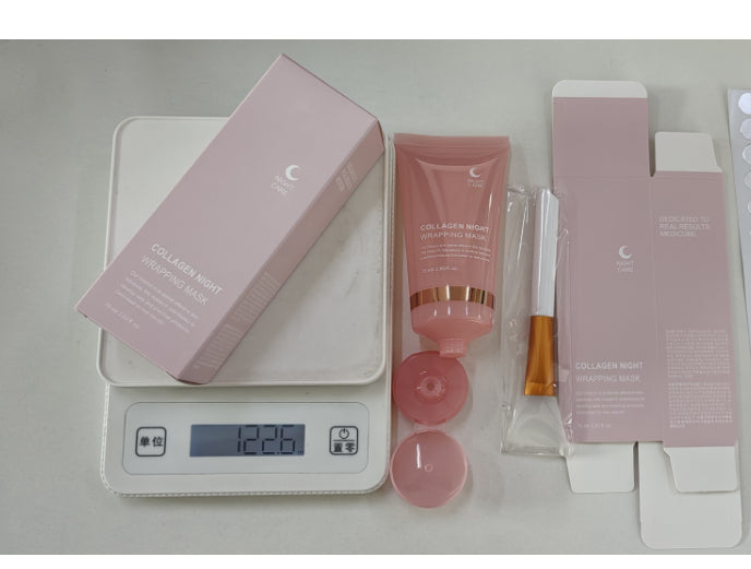 Face Night Mask Collagen Wrapping Mask Natural Ingredients Firming Elasticity & Hydration Anti-Wrinkle for Skin Care