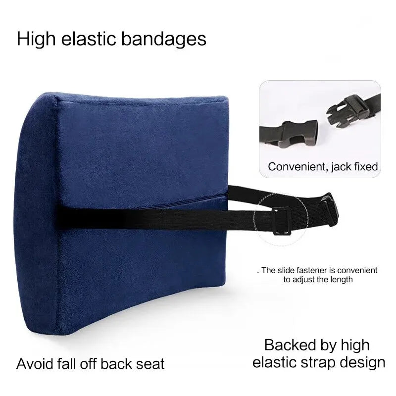 Four Seasons Breathable Office Car Memory Cotton Lumbar Support