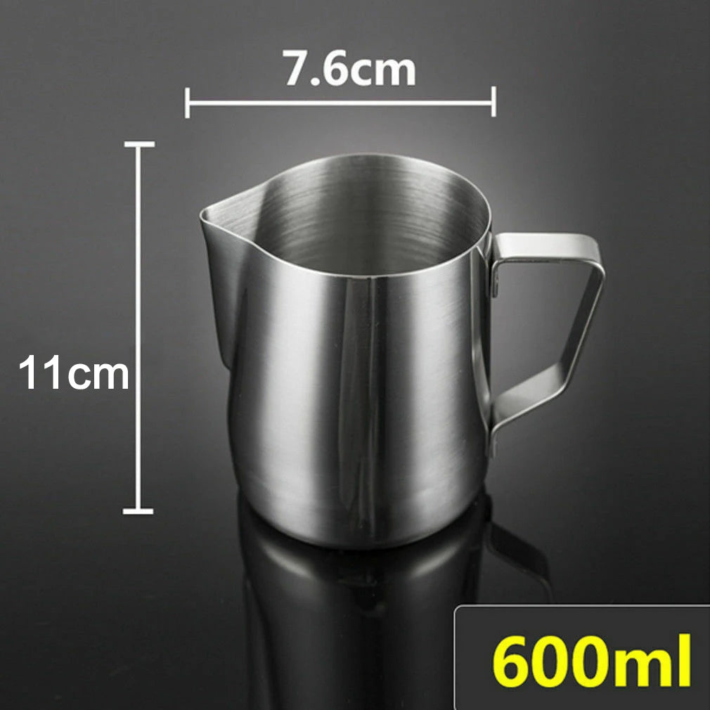 Stainless Steel Milk Frothing Pitcher – 100ml / 350ml / 600ml