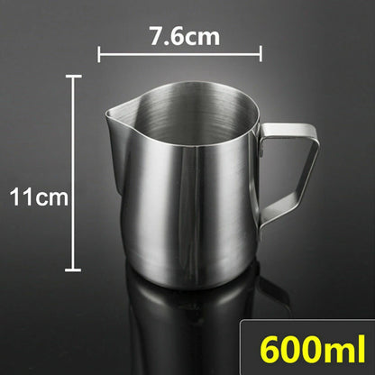 Stainless Steel Milk Frothing Pitcher – 100ml / 350ml / 600ml