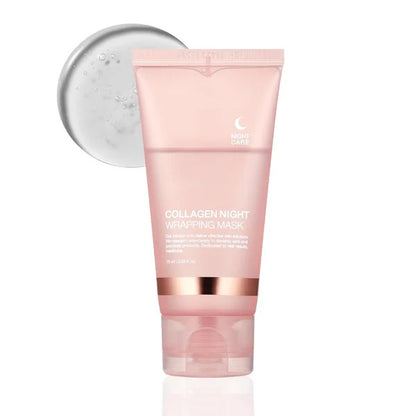 Face Night Mask Collagen Wrapping Mask Natural Ingredients Firming Elasticity & Hydration Anti-Wrinkle for Skin Care