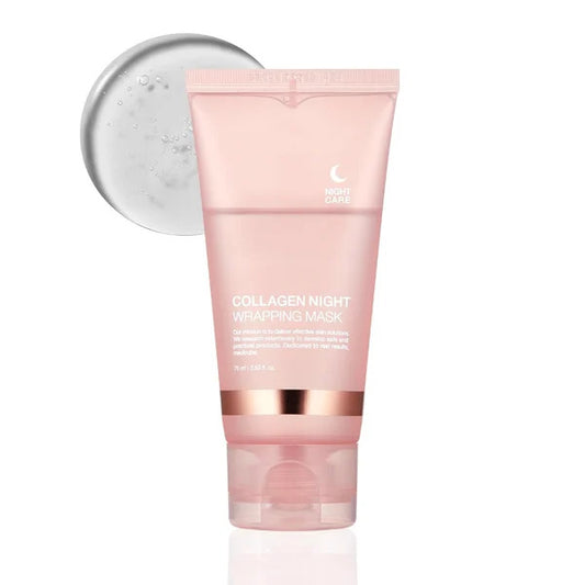 Face Night Mask Collagen Wrapping Mask Natural Ingredients Firming Elasticity & Hydration Anti-Wrinkle for Skin Care