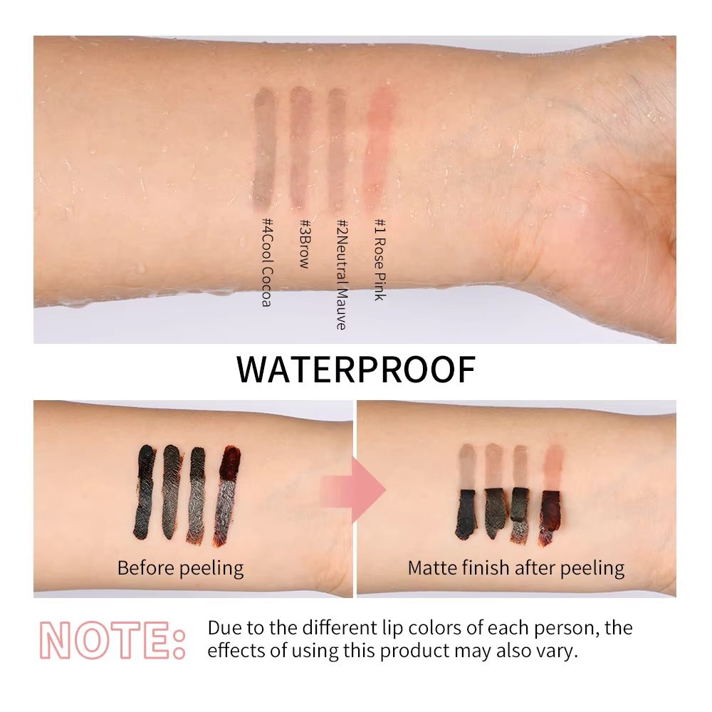 Luxury Matte Waterproof Lip Tint – Long-Lasting Peel-Off Tattoo Lip Liner & Stain
