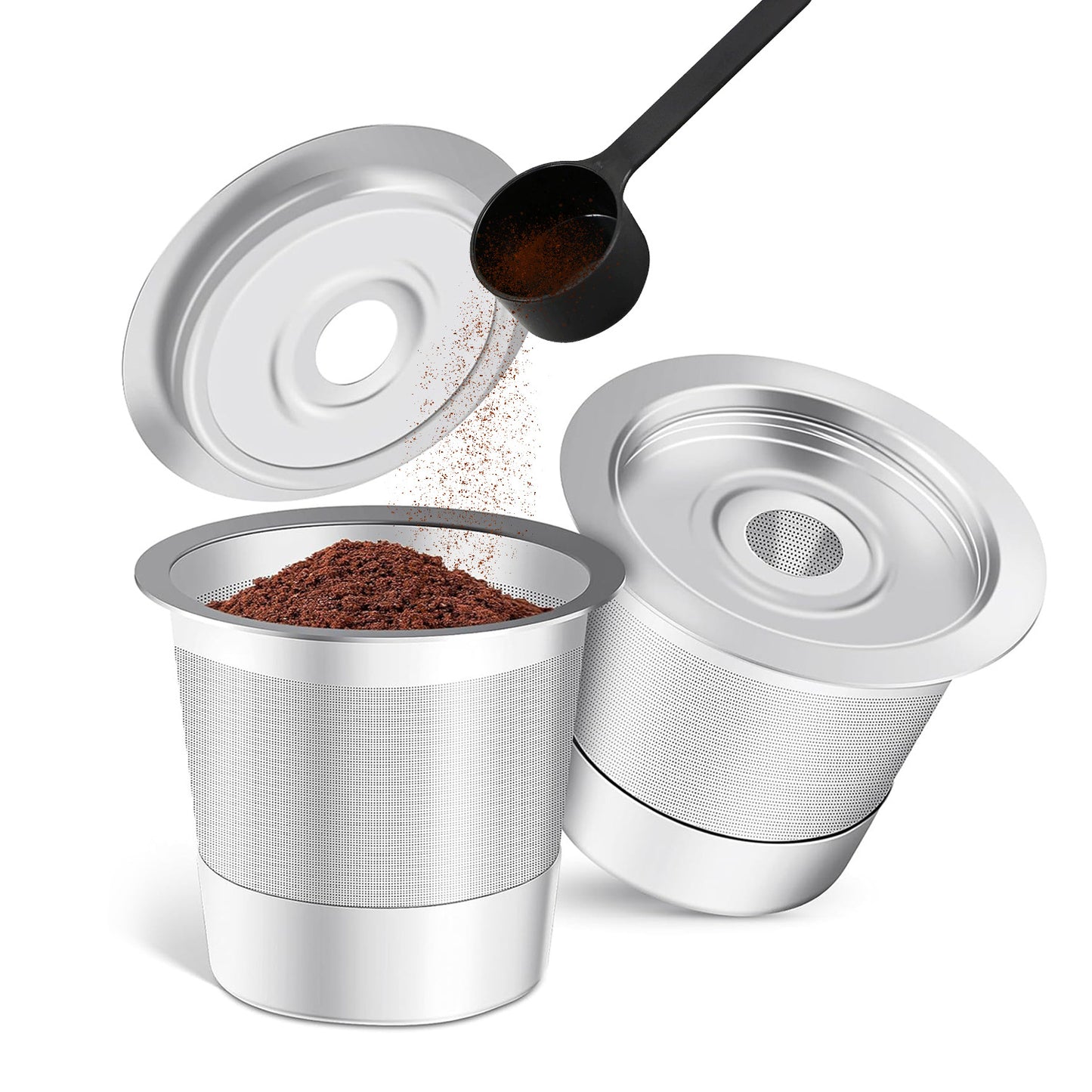 Reusable Stainless Steel K Cups with Scoop