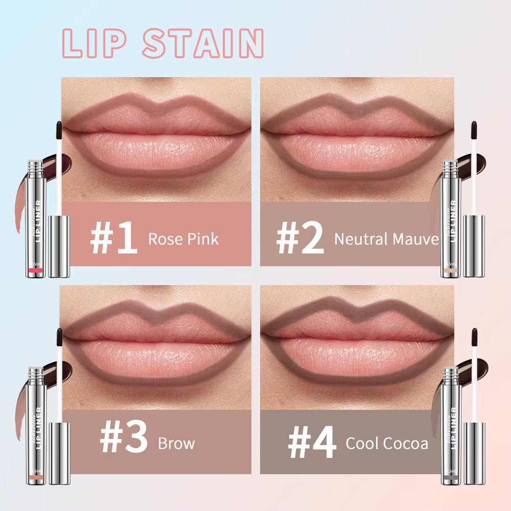 Luxury Matte Waterproof Lip Tint – Long-Lasting Peel-Off Tattoo Lip Liner & Stain