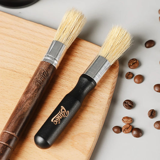 Vintage Wooden Coffee Grinder Brush for Baristas