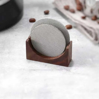 Walnut Coffee Screen Stand