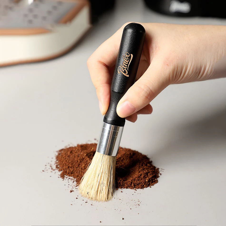 Vintage Wooden Coffee Grinder Brush for Baristas
