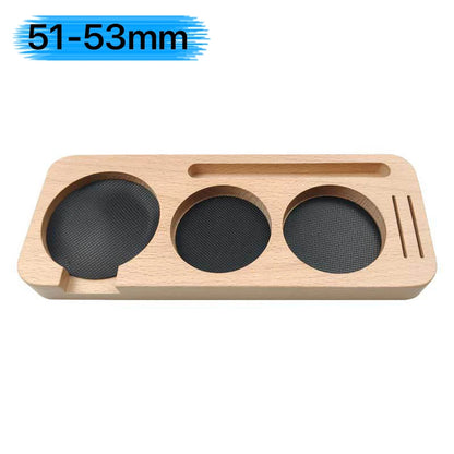 Elegant Wood Coffee Tamper Station