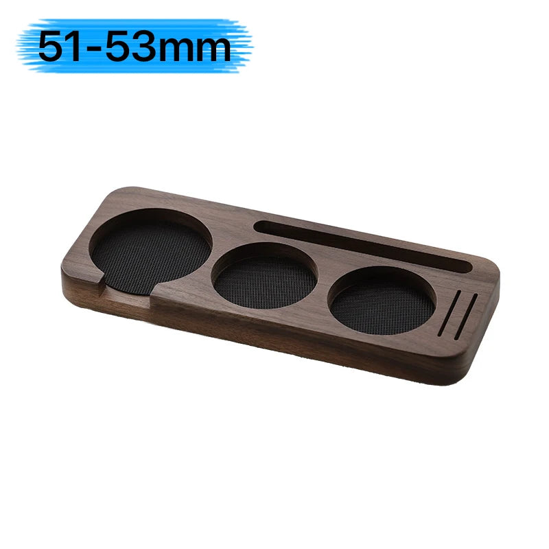 Elegant Wood Coffee Tamper Station