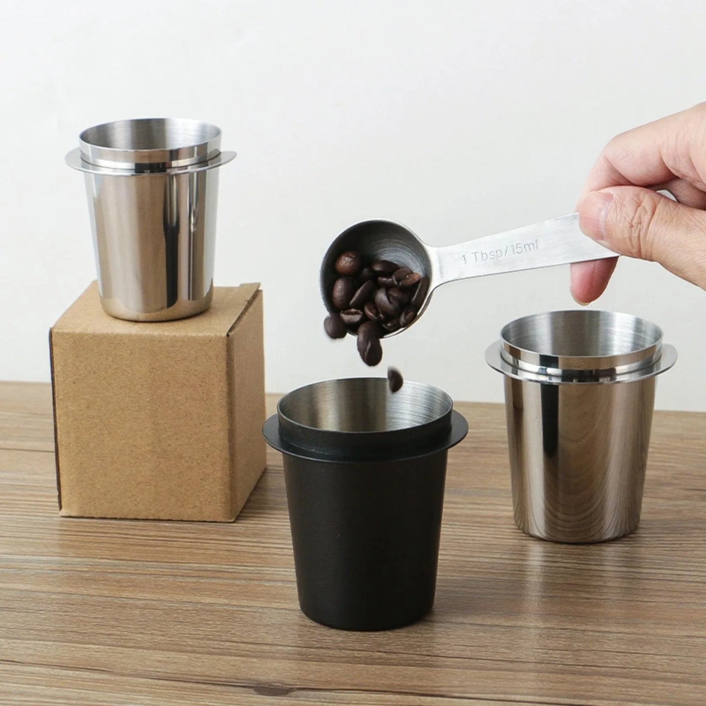 Premium Stainless Steel Coffee Dosing Cup