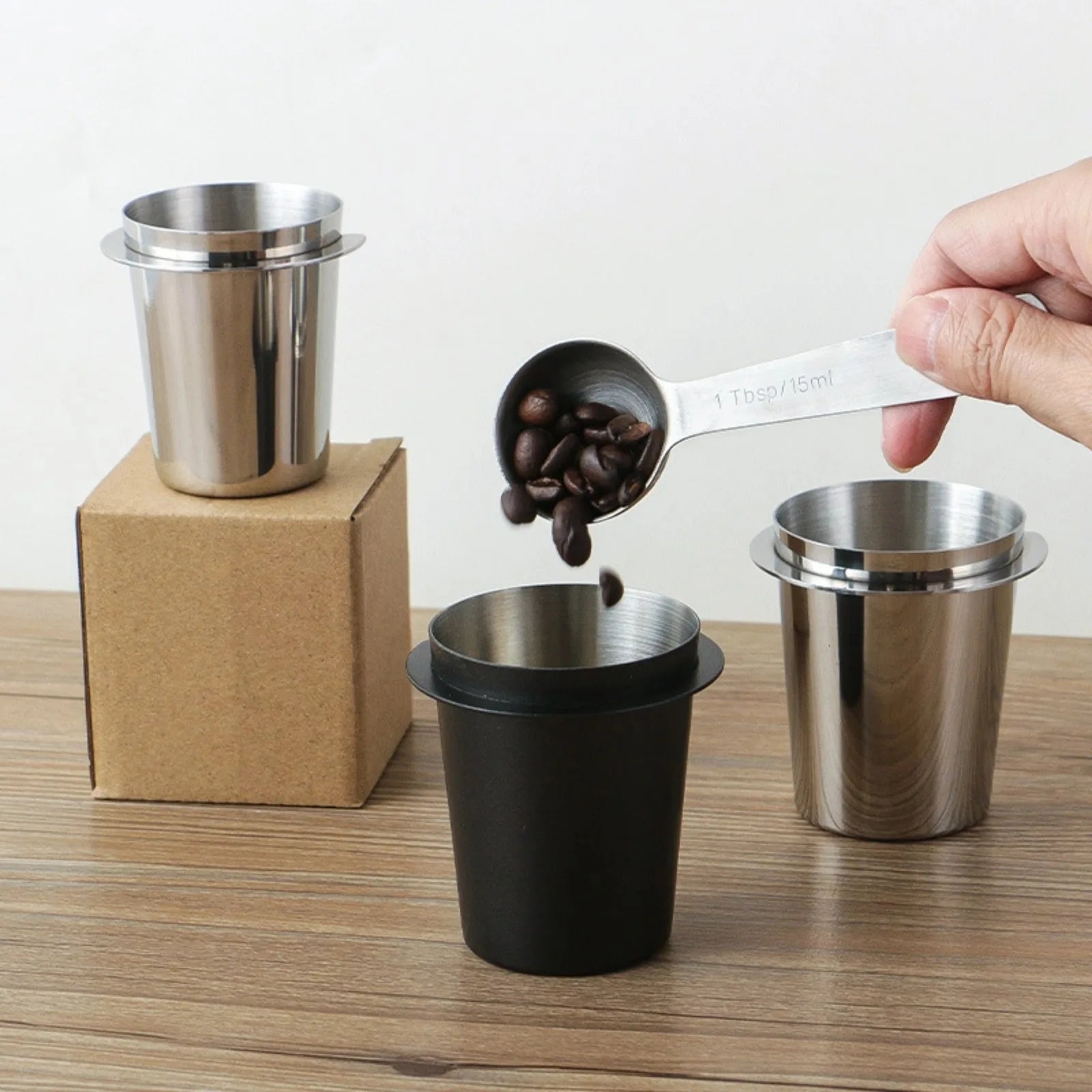 Premium Stainless Steel Coffee Dosing Cup