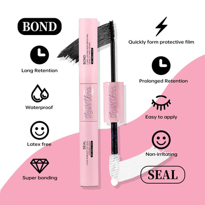 Eyelash Extension Kit – 200 PCS Cluster Lashes with Lash Bond & Seal, Professional Glue & Accessories for At-Home Lash Application