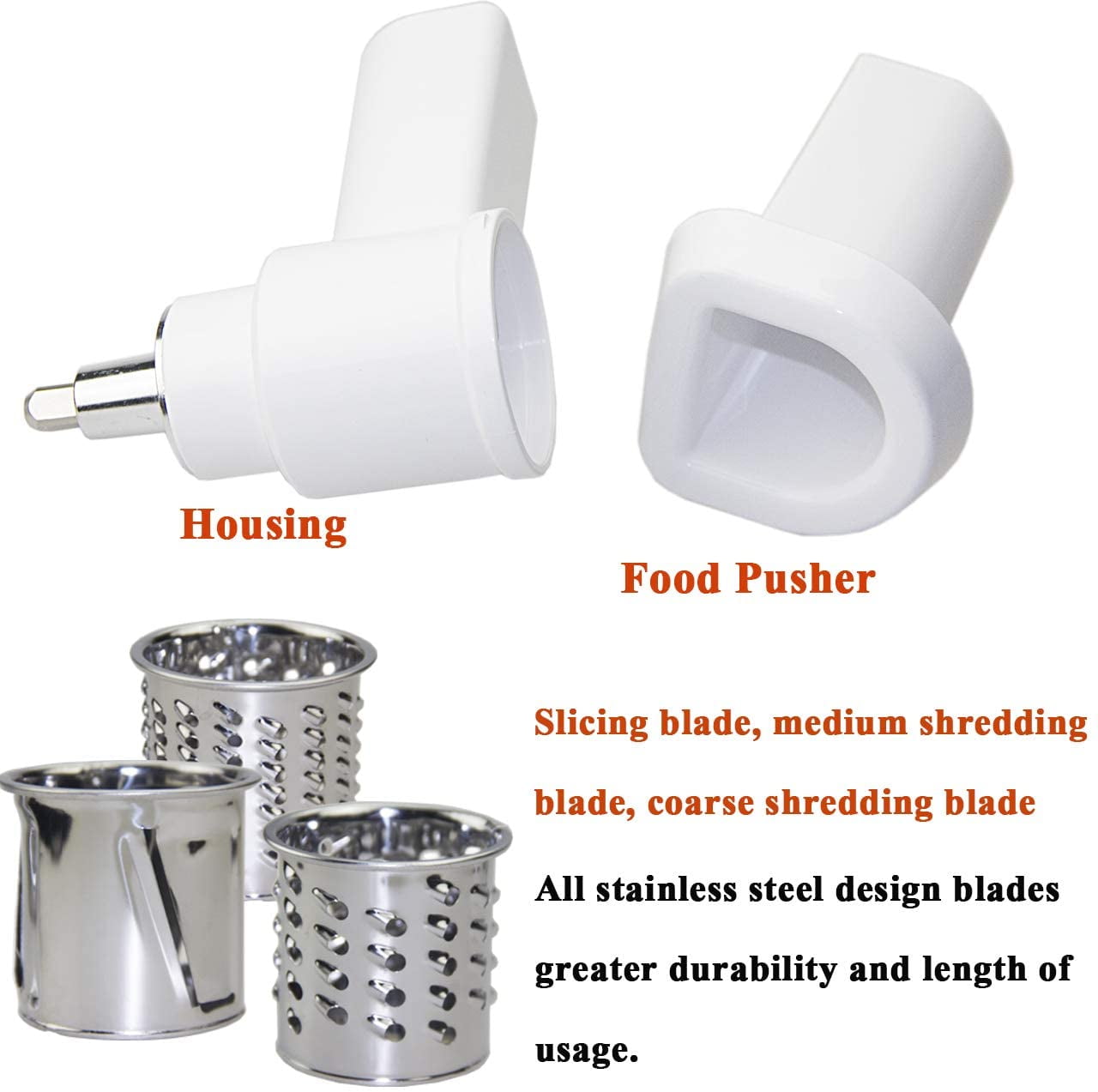 Prep Slicer & Shredder Attachment for Kitchenaid Stand Mixer Food Home Kitchen